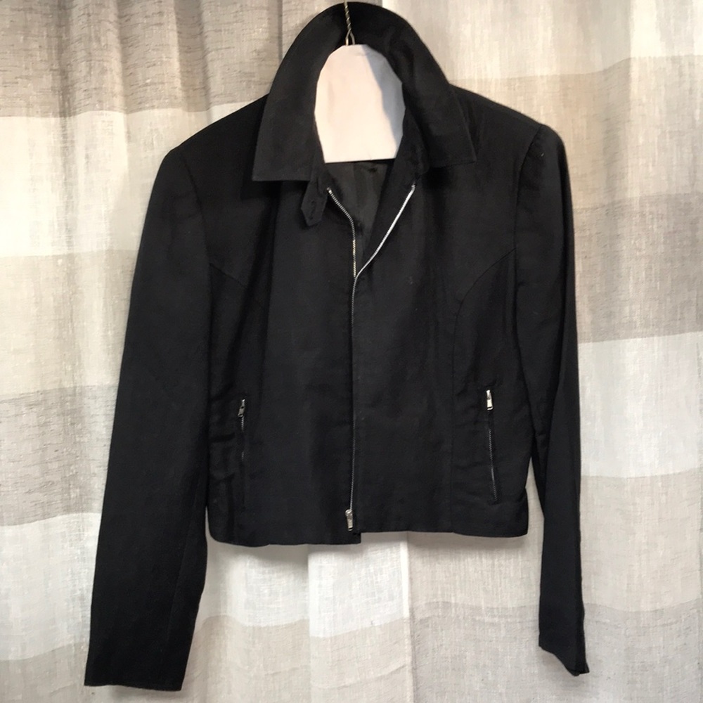Vtg International Scene linen short jacket Sz 8